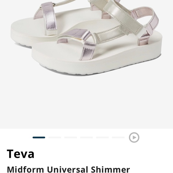 PRICE FIRM! Teva - Pearl Midform Universal Shimmer SIZE 10 - Picture 3 of 3